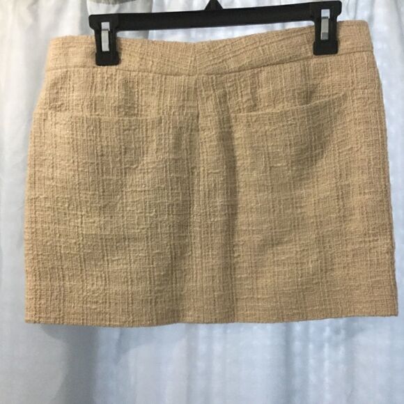 Reed Krakoff Sz 2 Boucle Tweed Cream mini skirt - Picture 5 of 6